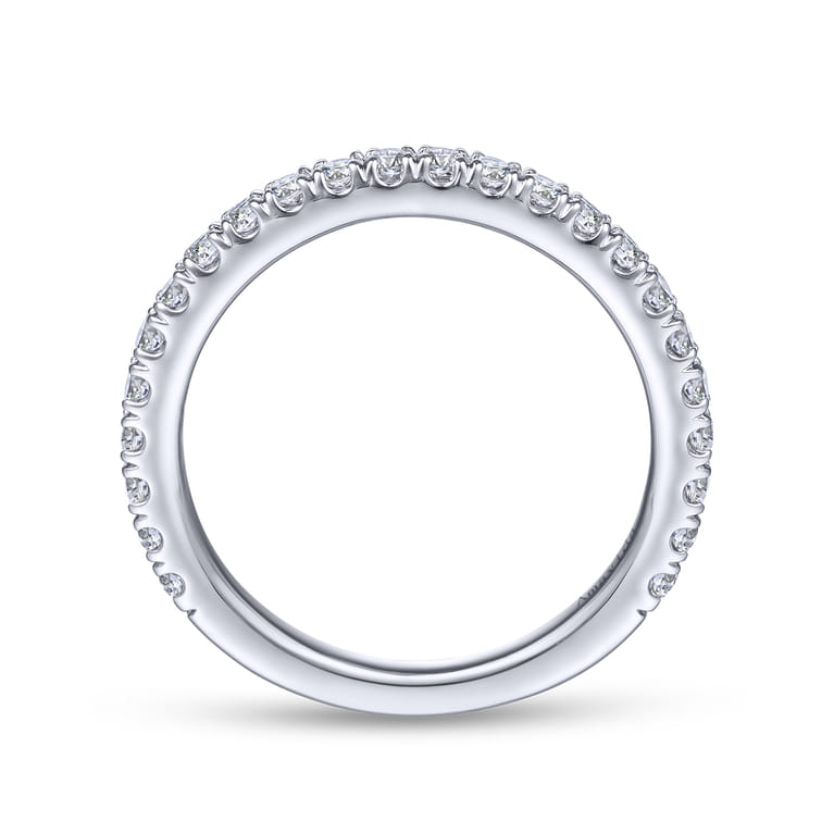 14K White Gold Matching Wedding Band - 0.5 ct - Shot 2