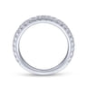 14K White Gold Matching Wedding Band - 0.5 ct