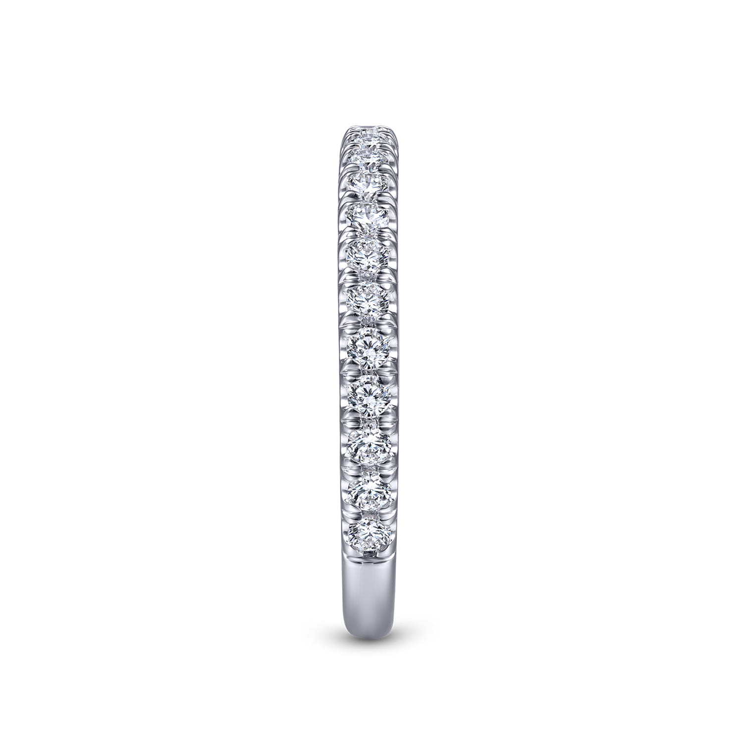 14K White Gold Matching Wedding Band - 0.5 ct - Shot 5