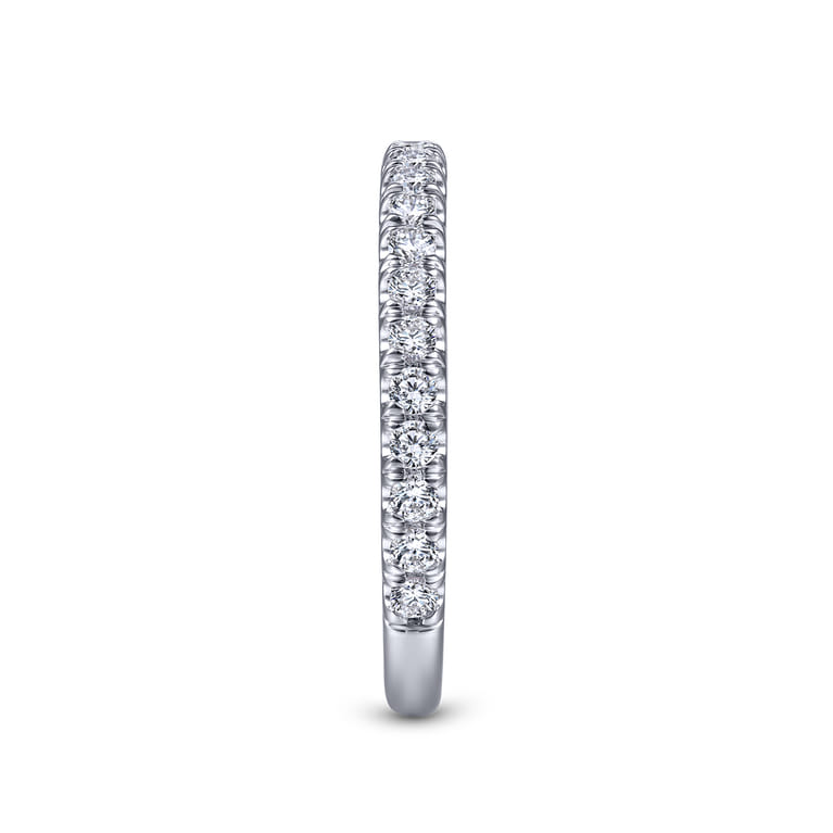 14K White Gold Matching Wedding Band - 0.5 ct - Shot 5