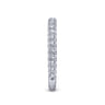 14K White Gold Matching Wedding Band - 0.5 ct