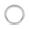 14K White Gold Matching Wedding Band - 0.26 ct