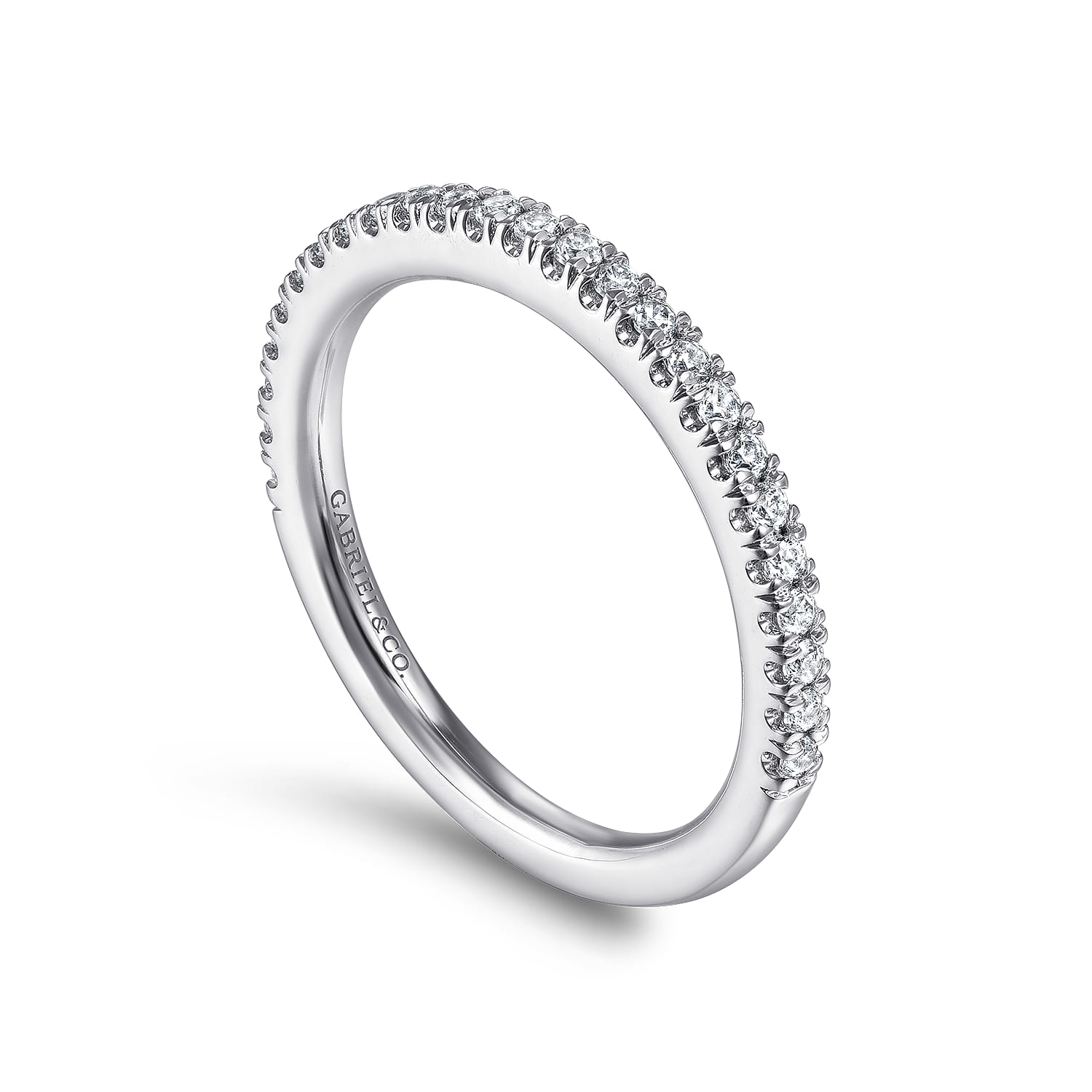 14K White Gold Matching Wedding Band - 0.26 ct - Shot 3