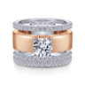 14K White Gold Matching Wedding Band - 0.26 ct