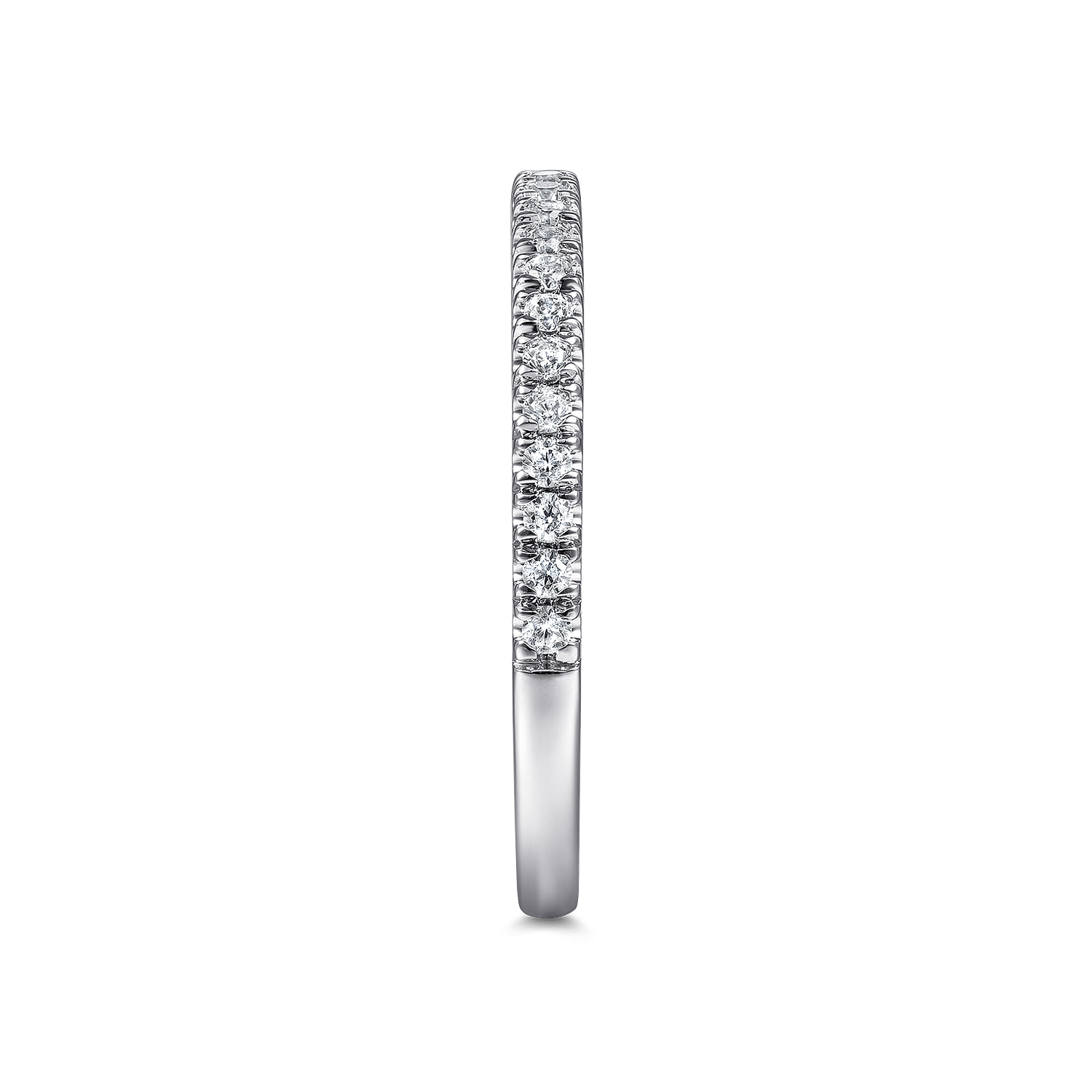 14K White Gold Matching Wedding Band - 0.26 ct - Shot 5