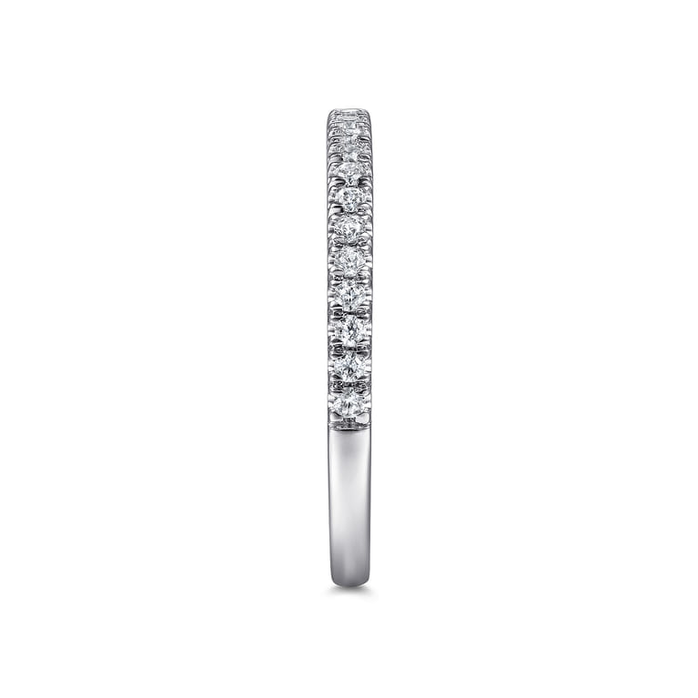 14K White Gold Matching Wedding Band - 0.26 ct - Shot 5