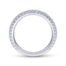 14K White Gold Matching Wedding Band - 0.34 ct