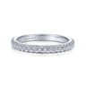 14K White Gold Matching Wedding Band - 0.31 ct