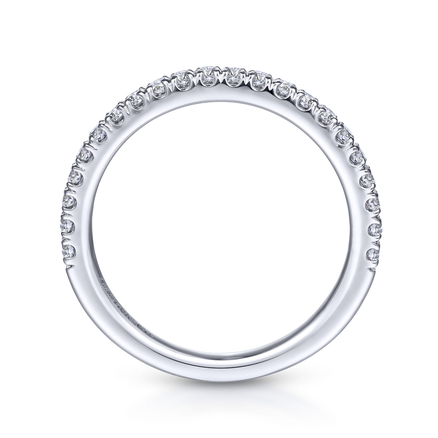 14K White Gold Matching Wedding Band - 0.31 ct - Shot 2