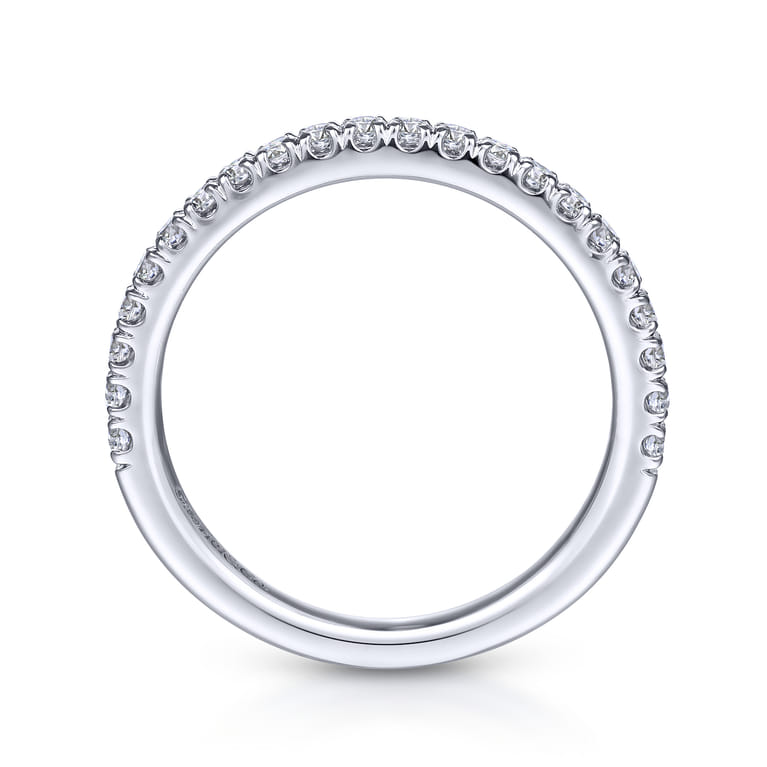 14K White Gold Matching Wedding Band - 0.31 ct - Shot 2