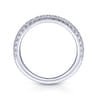 14K White Gold Matching Wedding Band - 0.31 ct