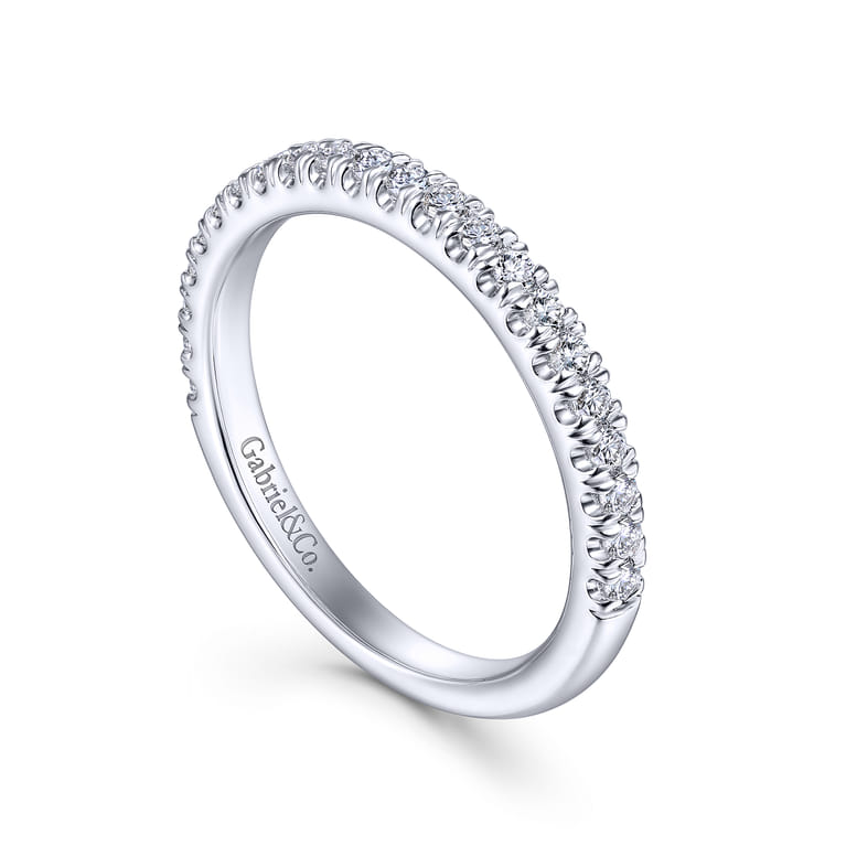 14K White Gold Matching Wedding Band - 0.31 ct - Shot 3