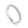 14K White Gold Matching Wedding Band - 0.31 ct