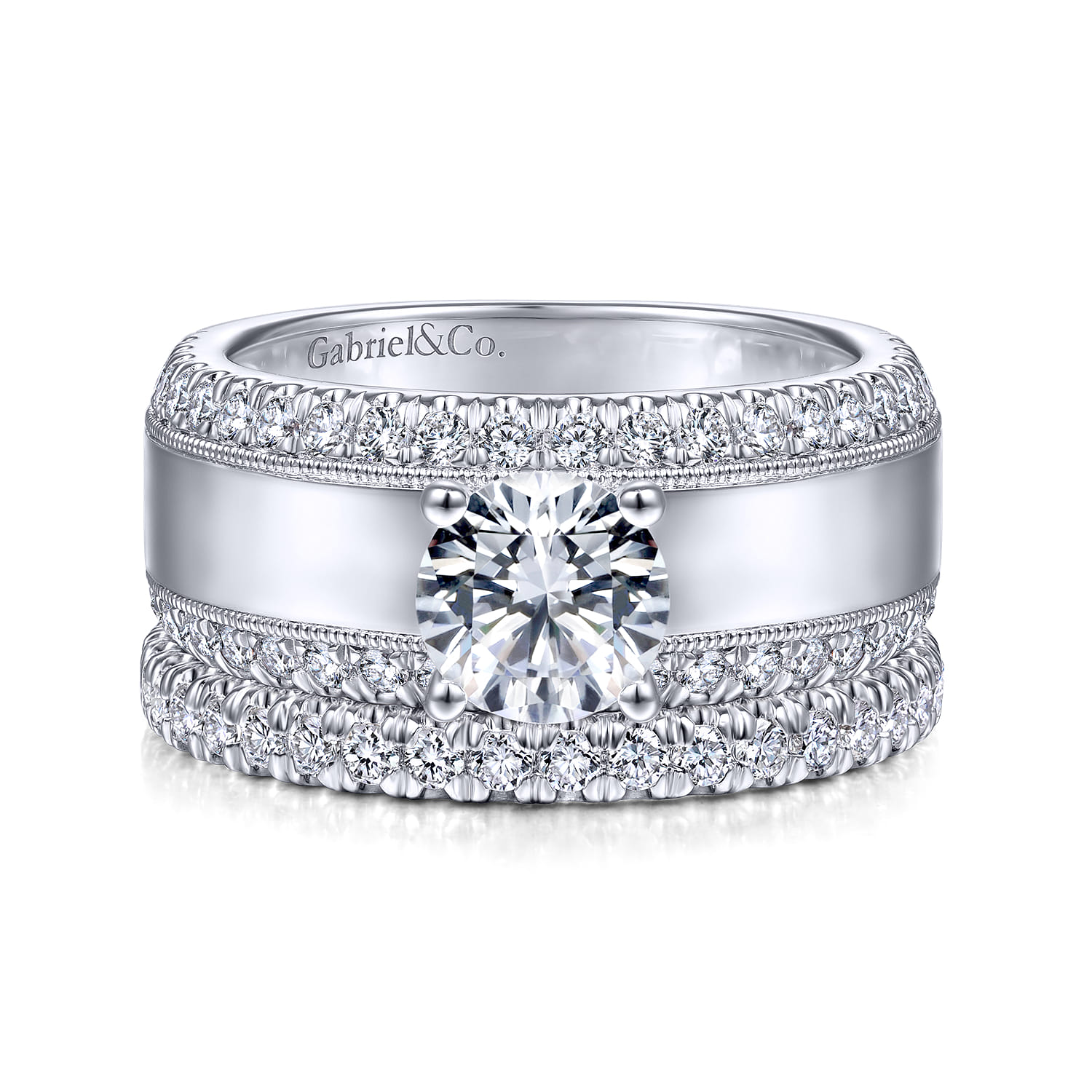 14K White Gold Matching Wedding Band - 0.31 ct - Shot 4