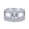 14K White Gold Matching Wedding Band - 0.31 ct
