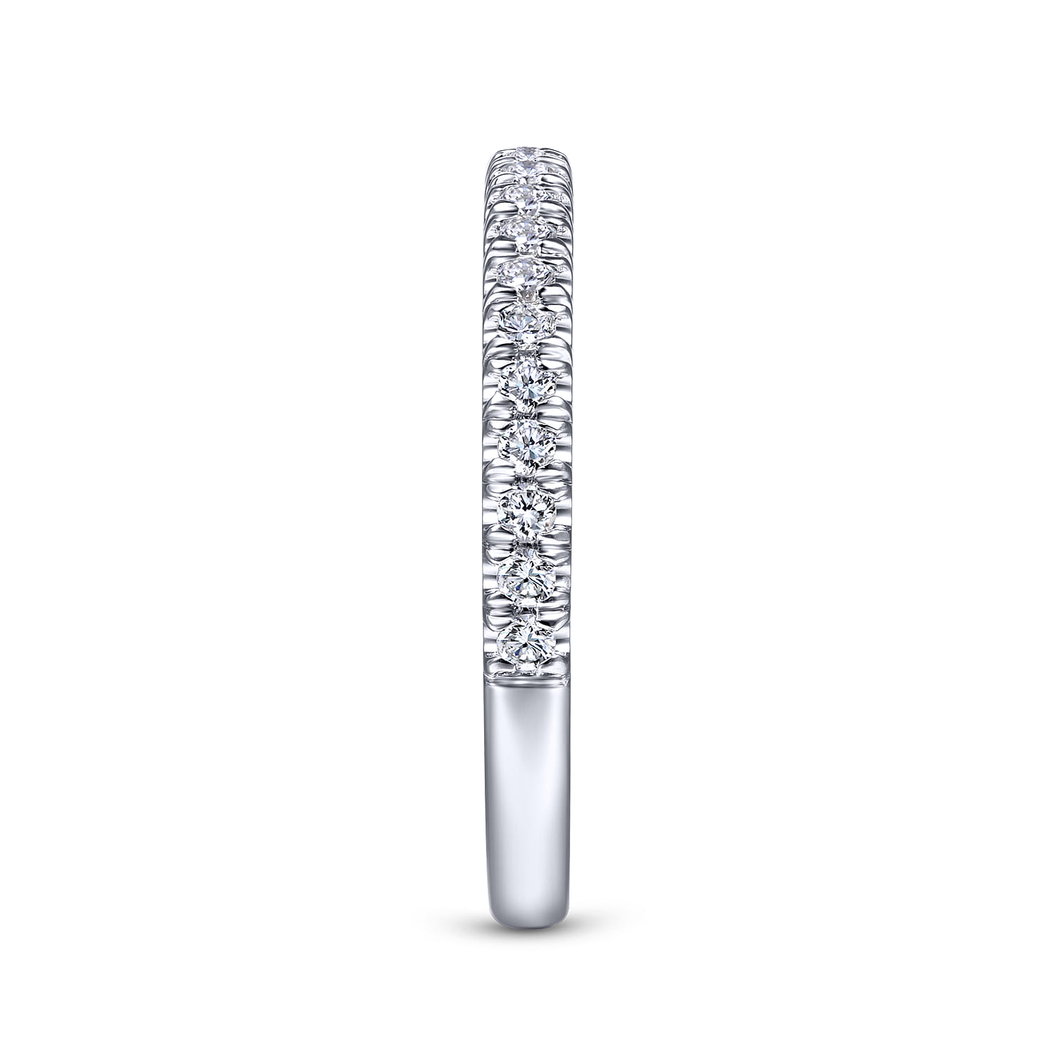 14K White Gold Matching Wedding Band - 0.31 ct - Shot 5