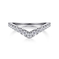 14K White Gold Matching Wedding Band