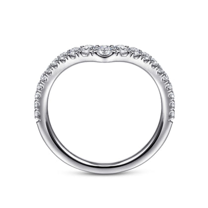 14K White Gold Matching Wedding Band