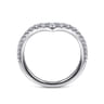 14K White Gold Matching Wedding Band - 0.41 ct