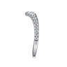 14K White Gold Matching Wedding Band - 0.41 ct