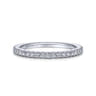 14K White Gold Matching Wedding Band - 0.35 ct