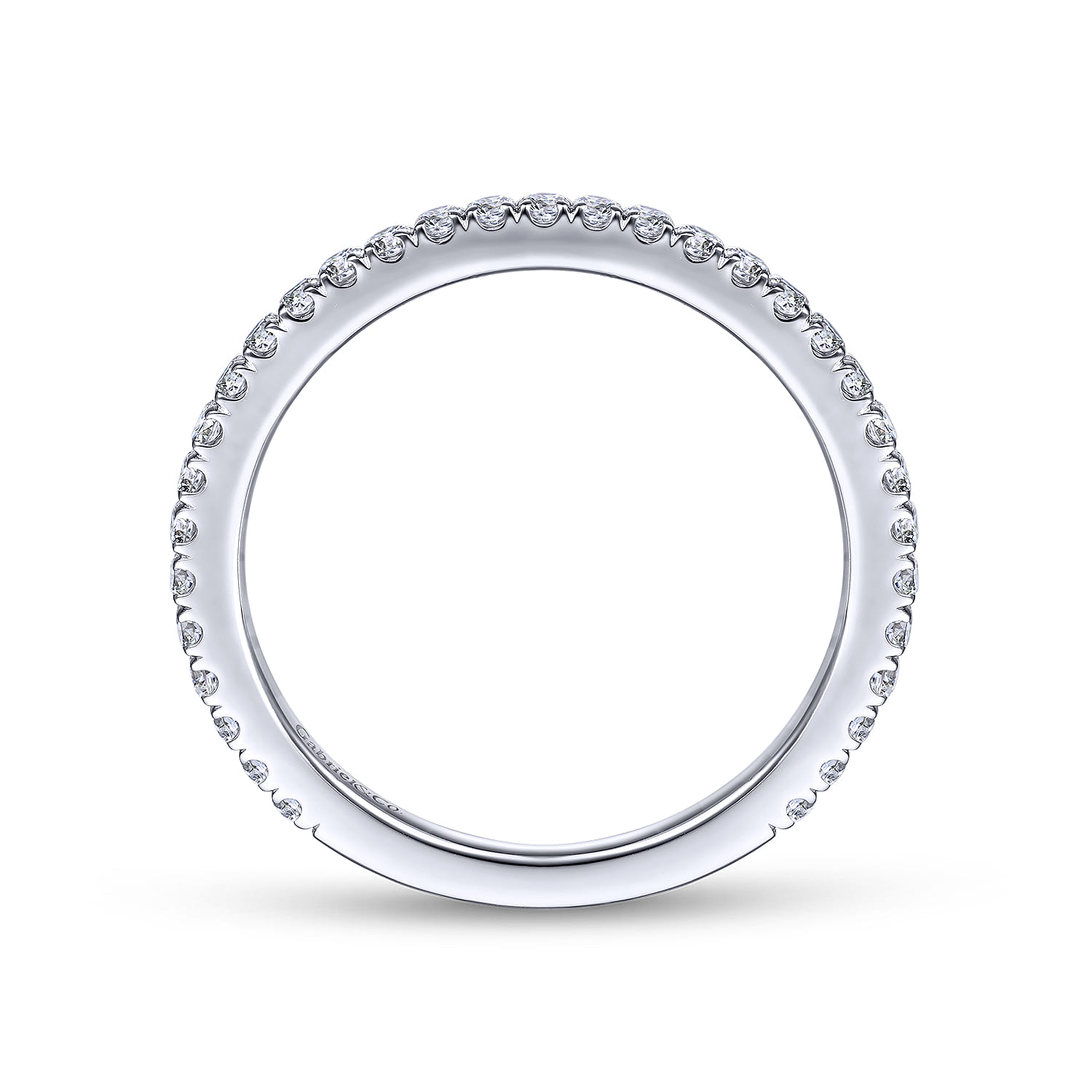 14K White Gold Matching Wedding Band - 0.35 ct - Shot 2