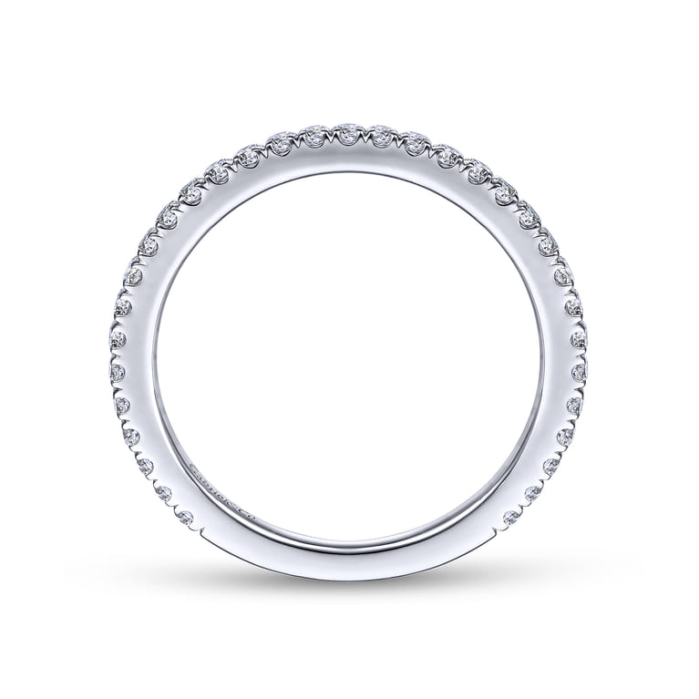 14K White Gold Matching Wedding Band - 0.35 ct - Shot 2