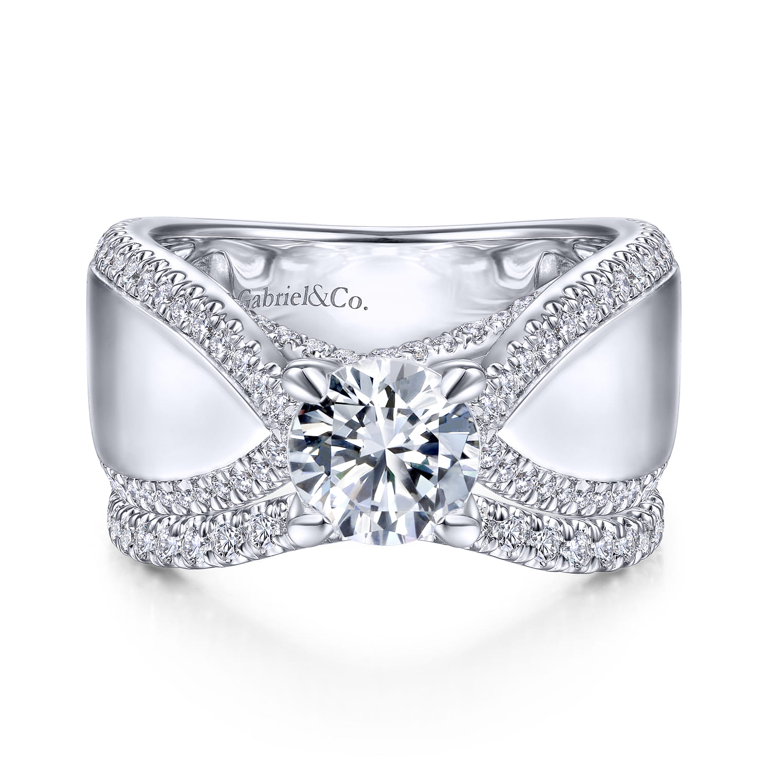 14K White Gold Matching Wedding Band - 0.28 ct - Shot 4