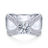 14K White Gold Matching Wedding Band - 0.28 ct