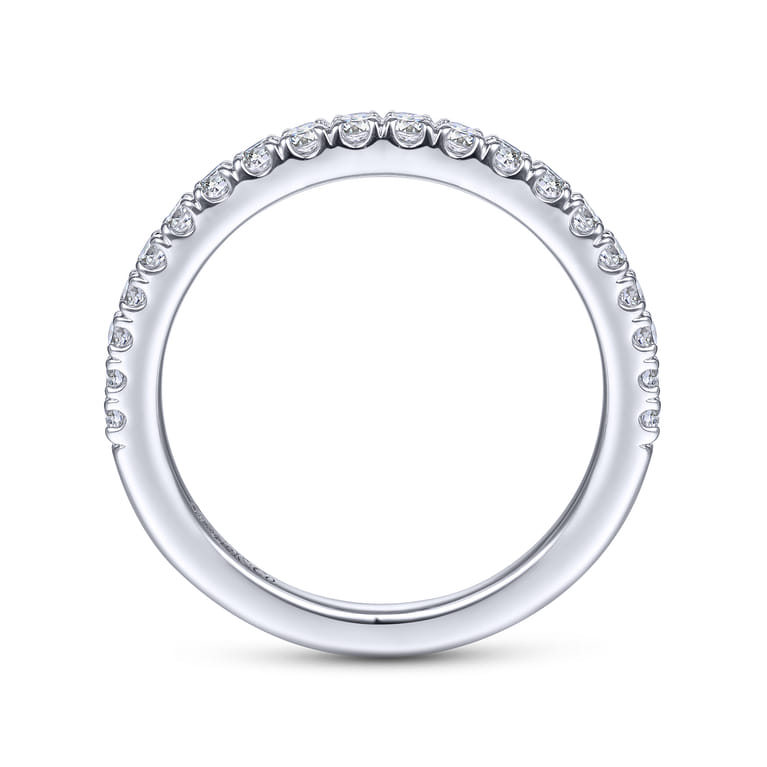 14K White Gold Matching Wedding Band - 0.31 ct - Shot 2
