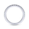 14K White Gold Matching Wedding Band - 0.31 ct