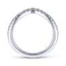 14K White Gold Matching Wedding Band - 0.25 ct
