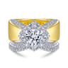 14K White Gold Matching Wedding Band - 0.25 ct