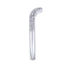 14K White Gold Matching Wedding Band - 0.25 ct