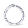14K White Gold Matching Wedding Band - 0.35 ct