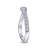14K White Gold Matching Wedding Band - 0.35 ct