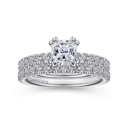 14K White Gold Matching Wedding Band