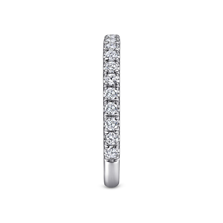 14K White Gold Matching Wedding Band - 0.5 ct - Shot 5