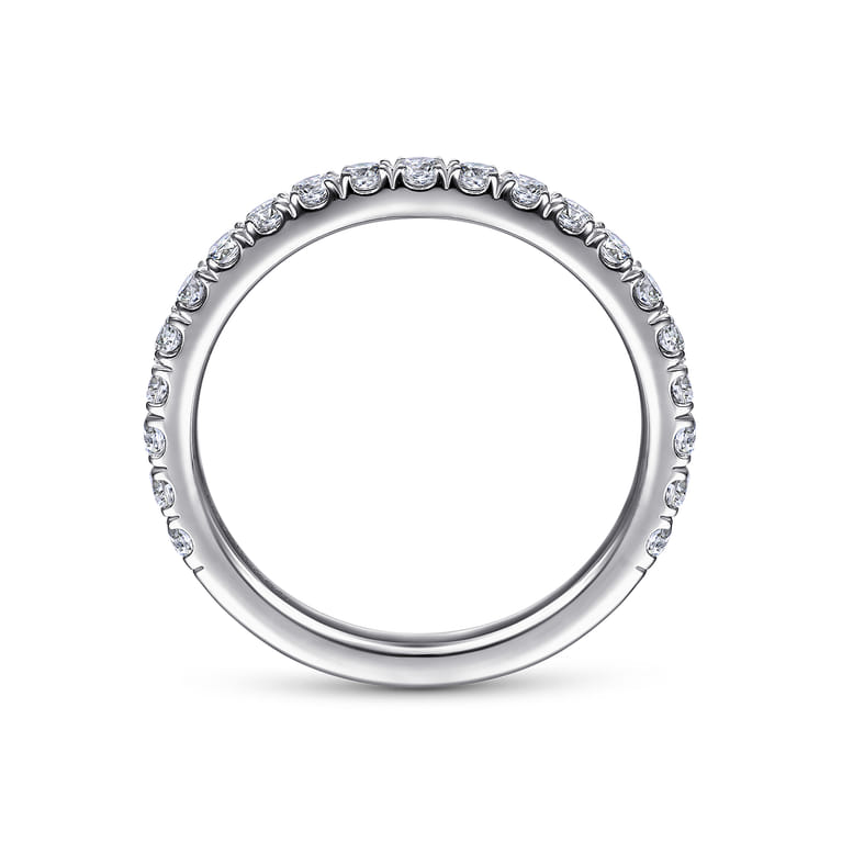 14K White Gold Matching Wedding Band - 0.6 ct - Shot 2