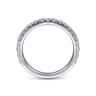 14K White Gold Matching Wedding Band - 0.6 ct
