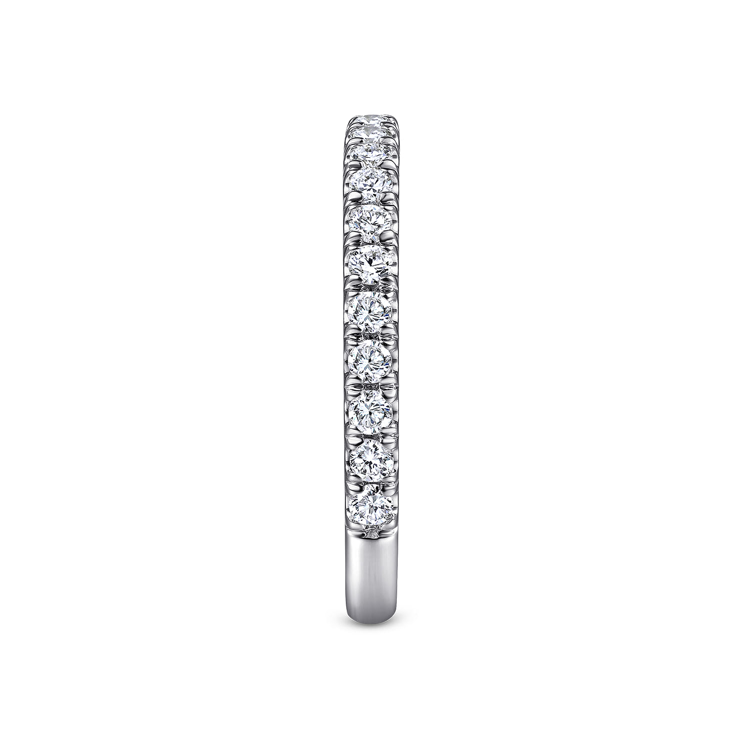 14K White Gold Matching Wedding Band - 0.48 ct - Shot 5
