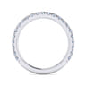 14K White Gold Matching Wedding Band - 0.51 ct