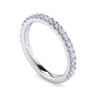 14K White Gold Matching Wedding Band - 0.51 ct