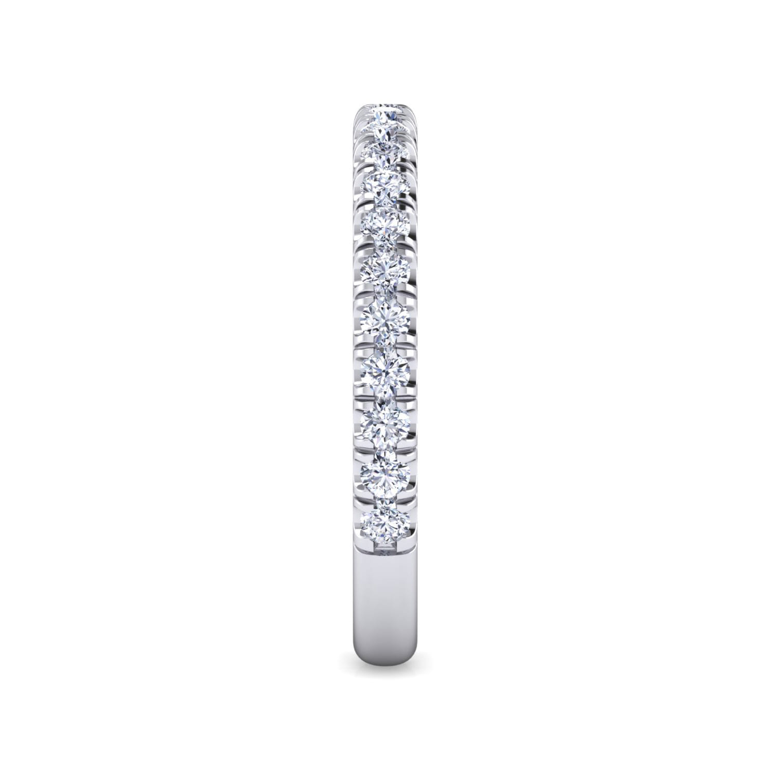 14K White Gold Matching Wedding Band - 0.51 ct - Shot 4