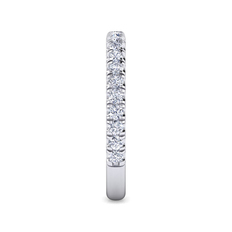 14K White Gold Matching Wedding Band - 0.51 ct - Shot 4