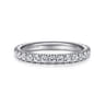 14K White Gold Matching Wedding Band - 0.6 ct