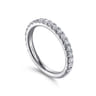 14K White Gold Matching Wedding Band - 0.6 ct