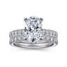 14K White Gold Matching Wedding Band - 0.6 ct
