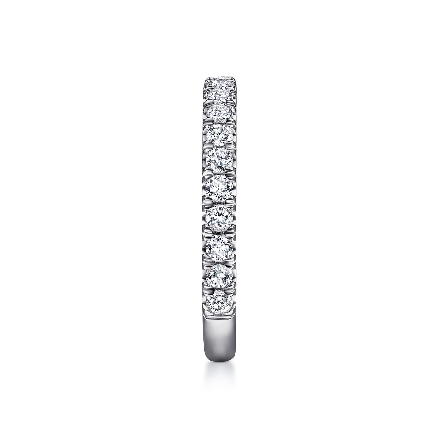 14K White Gold Matching Wedding Band - 0.6 ct - Shot 5