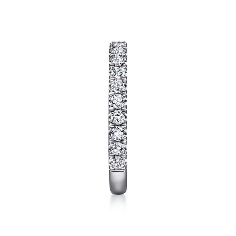 14K White Gold Matching Wedding Band - 0.6 ct - Shot 5